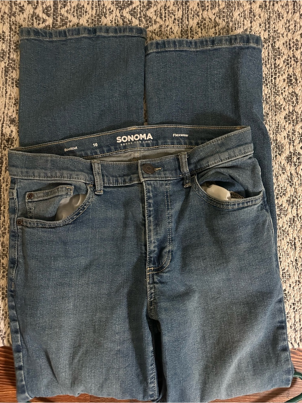 Sonoma boys Bootcut Jeans in Medium Blue Denim